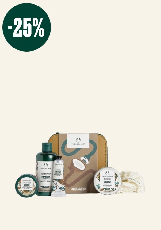 Lather & Slather Coconut Essentials Gift Case