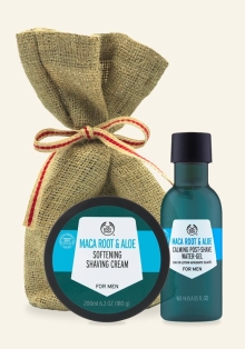 Maca Root & Αloe Shaving Cream & Post Shave Gel Duo